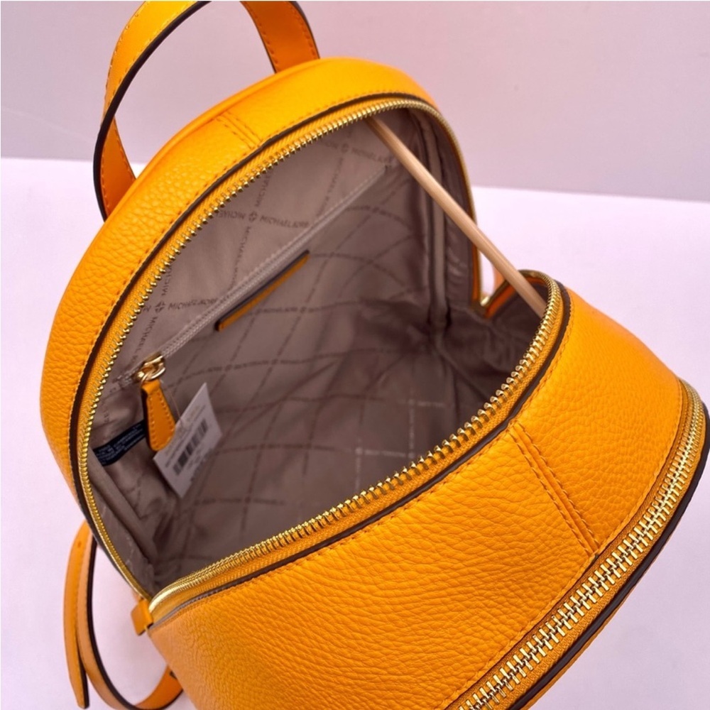 Michael Kors Mustard Backpack with Patches - Picture 5 of 14